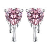 925 Sterling Silver CZ Earrings with Pavé Setting for Women