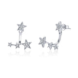 925 Sterling Silver Pavé Setting Earrings for Women