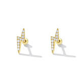 925 Sterling Silver Earrings with Pavé Setting CZ for Women