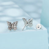 925 Sterling Silver Oxidized Silver Earrings for Women