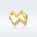 925 Sterling Silver Plated Platinum Pavé CZ Earrings for Women