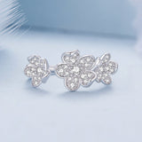 S925 Sterling Silver Pavé Setting CZ Ring for Women