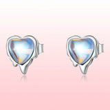 925 Sterling Silver Moonstone Earrings for Women