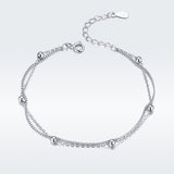925 Sterling Silver Adjustable 19cm Bracelet for Women