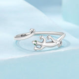925 Sterling Silver Oxidized Pavé Setting CZ Ring
