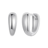 925 Sterling Silver Oxidized Earrings 12x5mm for Women