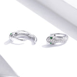 925 Sterling Silver Earrings with Plated Platinum and CZ for Women