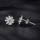 925 Sterling Silver Moissanite 0.3cm Earrings for Women