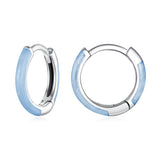 925 Sterling Silver Enamel Oxidized Earrings for Women