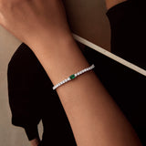 925 Sterling Silver 145+65mm Pavé Setting CZ Bracelet