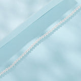 925 Sterling Silver White Gold Plated Shell Pearl Bracelet 16+6cm for Women