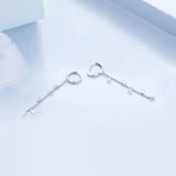 S925 Sterling Silver Pavé Setting CZ Earrings for Women