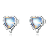 925 Sterling Silver Moonstone Earrings for Women