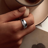925 Sterling Silver Plated Gold Ring for Unisex