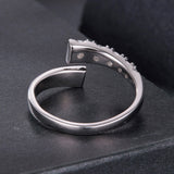925 Sterling Silver Moissanite Ring Size E