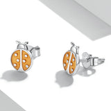 S925 Sterling Silver Enamel Earrings for Women