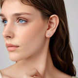 925 Sterling Silver Earrings 1.2x0.9cm