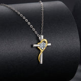 925 Sterling Silver 0.20 Carat Moissanite Necklace for Women