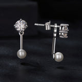 925 Sterling Silver 0.50 Carat Moissanite Earrings for Women