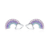 925 Sterling Silver Earrings with Pavé Setting CZ