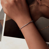 925 Sterling Silver + White Gold Plated Bracelet