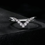 S925 Sterling Silver Moissanite 1.7mm Ring for Women - Size 6