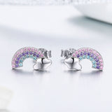 925 Sterling Silver Earrings with Pavé Setting CZ
