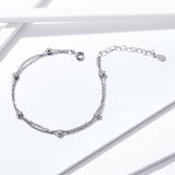 925 Sterling Silver Adjustable 19cm Bracelet for Women