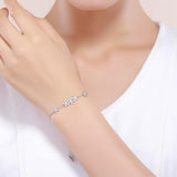 925 Sterling Silver Bracelet 22cm for Women