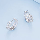 925 Sterling Silver Earrings with Platinum Plating for Women