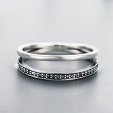 925 Sterling Silver 0.6CM Width Ring Size 6 for Women