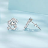 925 Sterling Silver Plated White Gold Earrings
