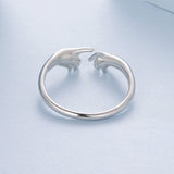 925 Sterling Silver Plated White Gold Ring for Women