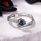 925 Sterling Silver Ring with Heart Design, 0.55cm Heart Size, Women’s Jewelry
