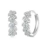 925 Sterling Silver Earrings with Pavé Setting CZ
