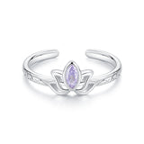925 Sterling Silver 1.9mm Pavé Setting White Gold Plated Ring