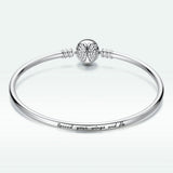 925 Sterling Silver 17.0 cm Oxidized CZ Bracelet for Women