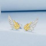 925 Sterling Silver Earrings with White Gold Plating for Women