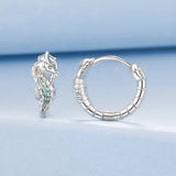 925 Sterling Silver Pavé Setting CZ Earrings for Women