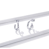 925 Sterling Silver Earrings with Pavé Setting CZ