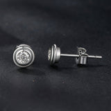 925 Sterling Silver 0.1 Carat Genuine Moissanite Earrings for Women