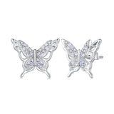 925 Sterling Silver Opal Nanometer Stone Earrings for Women