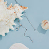 925 Sterling Silver Plated White Gold Adjustable Necklace