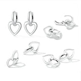 925 Sterling Silver Earrings for Women - Oxidized - 1.9x1.2cm
