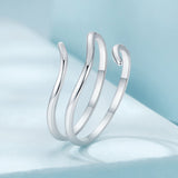 925 Sterling Silver Oxidized Silver Adjustable Ring for Men