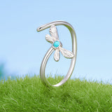 925 Sterling Silver Synthetic Turquoise Pendant 0.5*1.5cm for Women