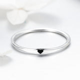 925 Sterling Silver Ring - Size 5.0, 2mm Width, S925 for Women