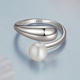 925 Sterling Silver Quality Shell Pearl Ring for Women