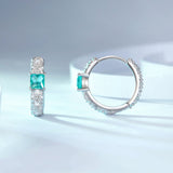 925 Sterling Silver Pavé Setting CZ Earrings for Women
