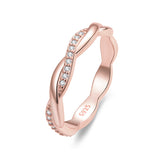 925 Sterling Silver Pavé Setting CZ Ring